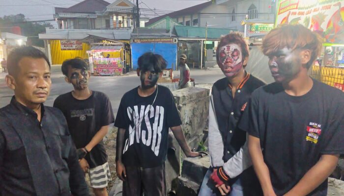 Respons Cepat Bhabinkamtibmas Sertajaya Tertibkan Pengamen ‘Pocong’ yang Meresahkan Warga