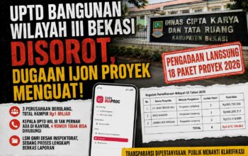 Paket Dipecah, Pemenang Berulang: Ada Apa dengan Proyek Pemeliharaan UPTD Wilayah III Bekasi?