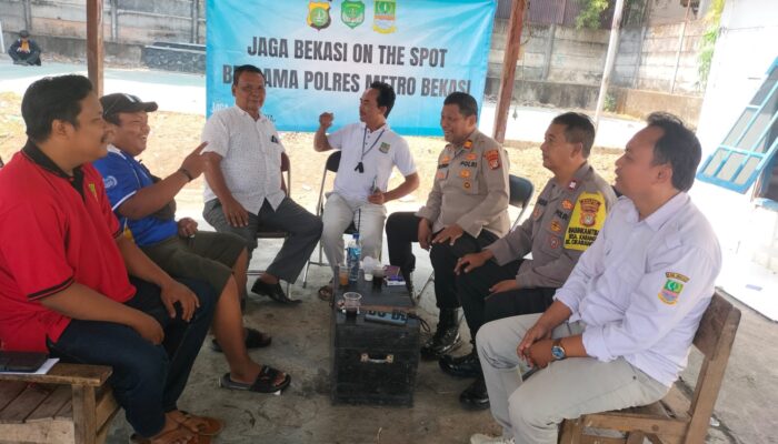 Gelar ‘Jaga Bekasi On The Spot’, Polsek Cikarang Timur Pererat Silaturahmi dan Jaga Kondusivitas Jelang Pilkades