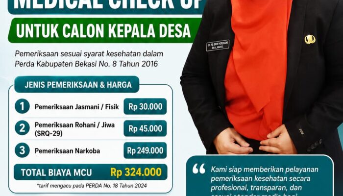 Dr. Erni: Jangan Rusak Demokrasi Desa dengan Surat Palsu, RSUD Cabangbungin Buka Layanan MCU Akuntabel