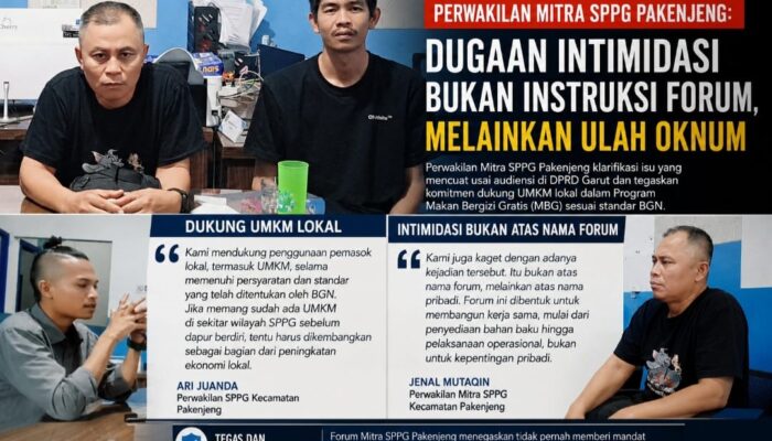 Perwakilan Mitra SPPG Pakenjeng: Dugaan Intimidasi Bukan Instruksi Forum, Melainkan Ulah Oknum