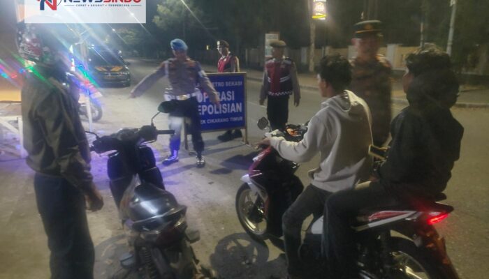 Gelar Operasi Kejahatan Jalanan (OKJ) di Jatibaru, Polsek Cikarang Timur Amankan Satu Motor Tanpa Surat