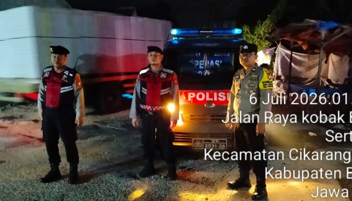 Dini Hari Disisir! Patroli Samapta Polsek Cikarang Timur Tekan Aksi 3C dan Tawuran