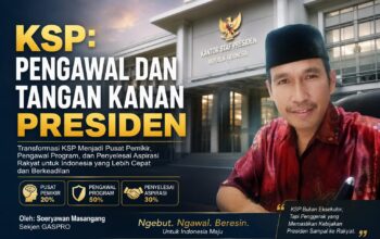 KSP: Pengawal dan Tangan Kanan Presiden, Saatnya Bertransformasi Menjadi Pusat Kendali Strategis Negara