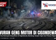 Tawuran Dua Kelompok Geng Motor di Cigondewah, Bandung: Senjata Tajam dan Petasan Digunakan