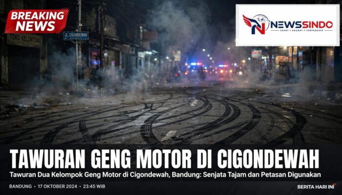 Tawuran Dua Kelompok Geng Motor di Cigondewah, Bandung: Senjata Tajam dan Petasan Digunakan