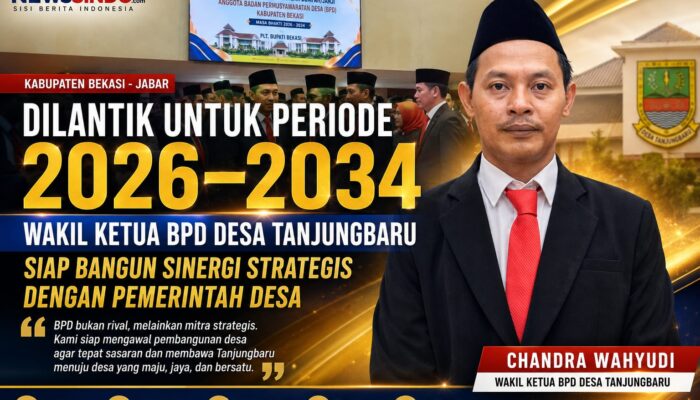 Dilantik untuk Periode 2026–2034, Wakil Ketua BPD Desa Tanjungbaru Siap Bangun Sinergi Strategis Bersama Pemerintah Desa