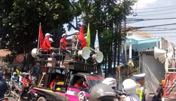 GEGER! Ratusan Buruh Cimahi Geruduk Kantor Pajak & BPJS, Tolak Pajak Progresif JHT dan Pesangon
