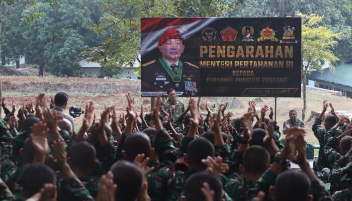 Pesan Keras Menhan RI di Pusdikif Cipatat: Prajurit Harus Profesional, Rendah Hati dan Dicintai Rakyat