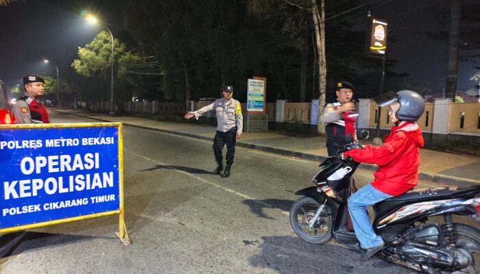 Gelar OKJ Dini Hari di Karangsari, Polsek Cikarang Timur Sita Honda Beat Tanpa Surat