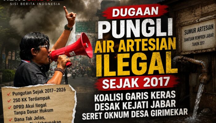 Dugaan Pungli Air Artesian Ilegal Sejak 2017, Koalisi Garis Keras Desak Kejati Jabar Seret Oknum Desa Girimekar