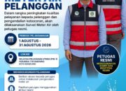 Perumda Tirtawening Laksanakan Survei Meter Air Selama Agustus 2026, Pelanggan Diimbau Waspada dan Berikan Akses kepada Petugas Resmi