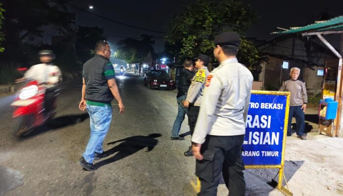 Jaga Kondusivitas, Polsek Cikarang Timur Gelar OKJ di Jalan Citarik Raya Hasil Nihil