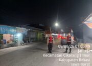 Cegah Tawuran dan 3C, Polsek Cikarang Timur Gencarkan Patroli Dini Hari