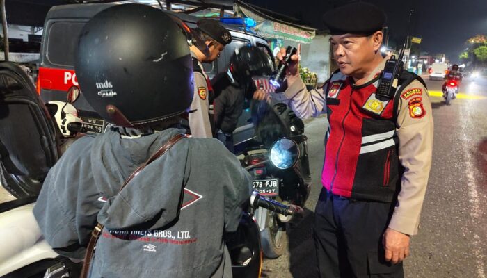 Gelar OKJ Dini Hari, Polsek Cikarang Timur Sita Satria FU Bodong di Jalan Citarik Raya