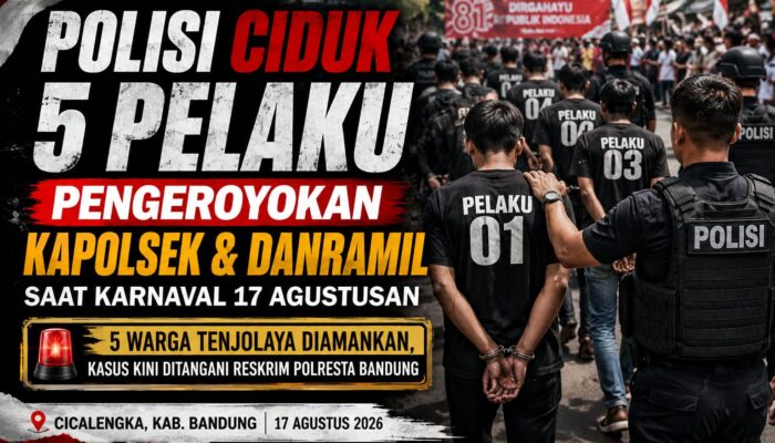 Polisi Ciduk 5 Pelaku Yang Keroyok Muspika dan Kapolsek Saat Karnaval 17 Agustusan