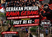 Gerakan Pemuda Rawagebang (GPR) Rayakan HUT RI ke-81 dengan Meriah dan Ikonik Ala Ninja Warriors