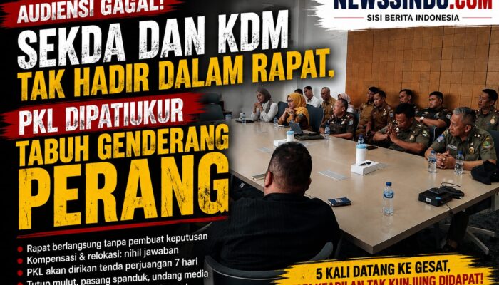 Sekda & Dedi Mulyadi Tak Hadir di Gedung Sate, PKL Dipatiukur Tabuh Genderang Perlawanan