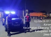 Polsek Cikarang Timur Gencarkan Patroli Malam, Sisir Titik Rawan Cegah Kejahatan Jalanan dan Tawuran