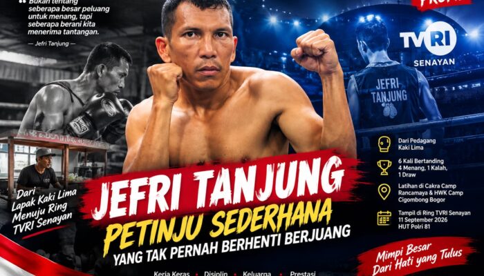 Dari Lapak Kaki Lima ke Ring TVRI: Jefri Tanjung, Petinju Sederhana yang Siap Mengukir Prestasi