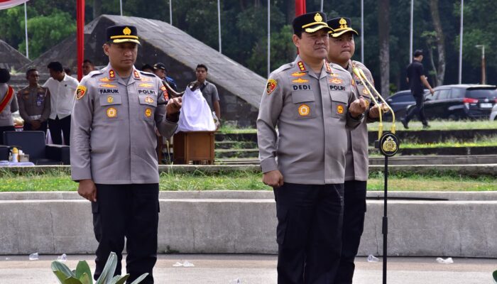 Siaga Rusuh! Kapolrestabes Bandung Pimpin Apel 1.259 Personel Gabungan Sispamkota di Tegalega