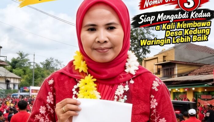 Hj. Tita Komala, S.Pd Cakades Petahana Nomor Urut 3 Siap Mengabdi Kedua Kali untuk Kedung Waringin Lebih Maju