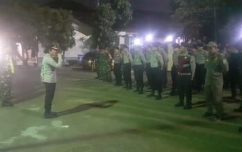 Jelang Pilkades Serentak, Polsek Cikarang Timur Gelar Apel Patroli Gabungan Tiga Pilar