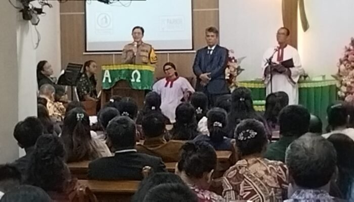 Pererat Toleransi! Kapolsek Cikarang Timur Kompol Perida Gelar Minggu Kasih Bersama 300 Jemaat HKBP di Cikarang Utara